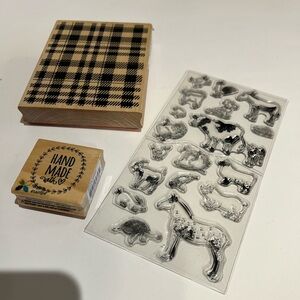 NEW Set of 3 craft stamps